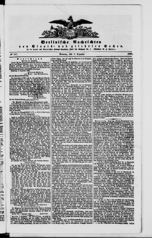 Berlinische Nachrichten von Staats- und gelehrten Sachen vom 08.12.1850