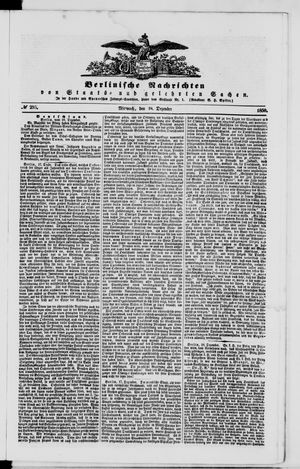 Berlinische Nachrichten von Staats- und gelehrten Sachen vom 18.12.1850