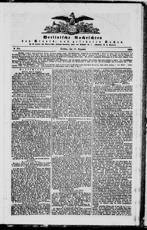 Berlinische Nachrichten von Staats- und gelehrten Sachen vom 31.12.1850