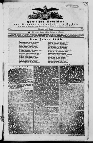 Berlinische Nachrichten von Staats- und gelehrten Sachen on Jan 1, 1851
