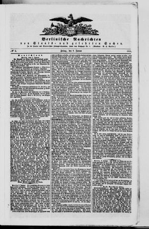 Berlinische Nachrichten von Staats- und gelehrten Sachen vom 03.01.1851