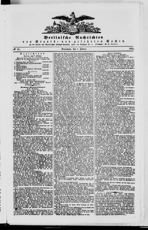 Berlinische Nachrichten von Staats- und gelehrten Sachen on Feb 8, 1851