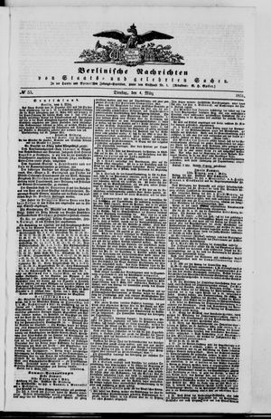 Berlinische Nachrichten von Staats- und gelehrten Sachen vom 04.03.1851