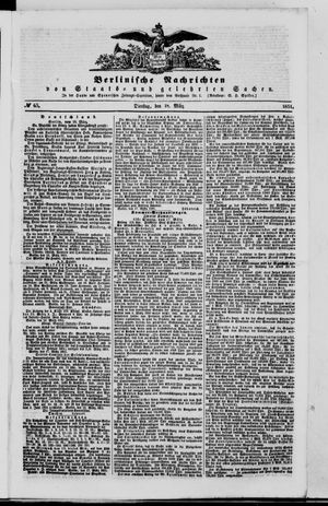 Berlinische Nachrichten von Staats- und gelehrten Sachen on Mar 18, 1851