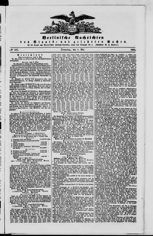 Berlinische Nachrichten von Staats- und gelehrten Sachen vom 08.05.1851