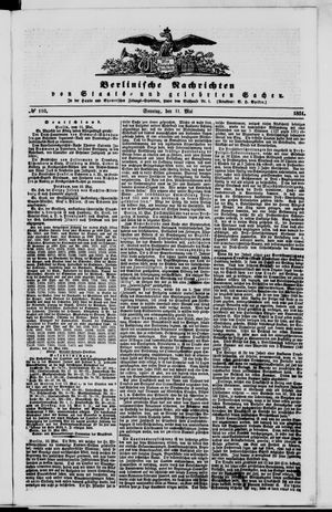 Berlinische Nachrichten von Staats- und gelehrten Sachen vom 11.05.1851