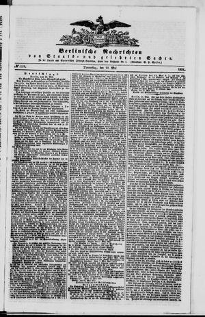 Berlinische Nachrichten von Staats- und gelehrten Sachen vom 22.05.1851