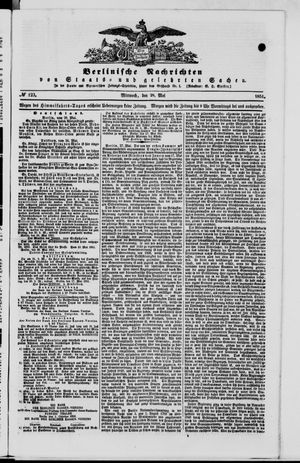 Berlinische Nachrichten von Staats- und gelehrten Sachen vom 28.05.1851