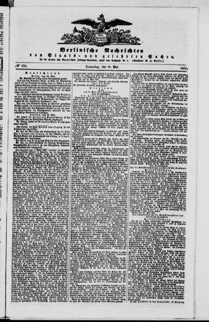 Berlinische Nachrichten von Staats- und gelehrten Sachen vom 29.05.1851
