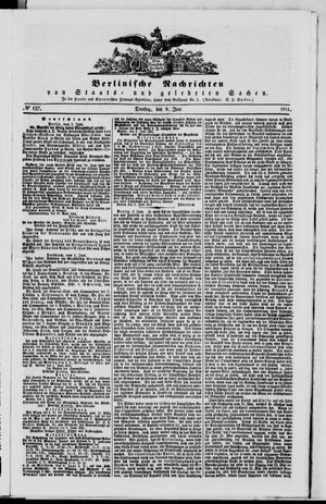 Berlinische Nachrichten von Staats- und gelehrten Sachen vom 03.06.1851