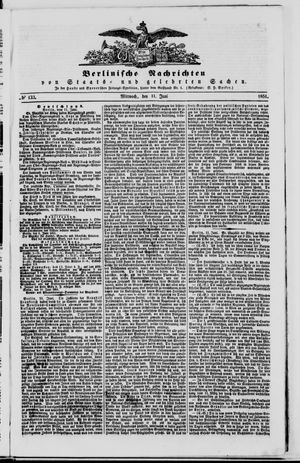 Berlinische Nachrichten von Staats- und gelehrten Sachen vom 11.06.1851