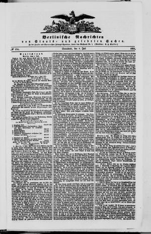 Berlinische Nachrichten von Staats- und gelehrten Sachen vom 05.07.1851