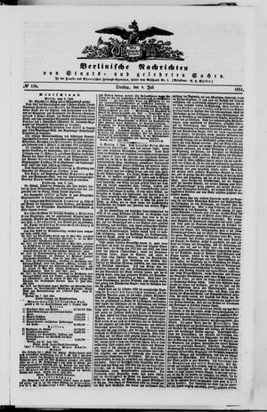 Berlinische Nachrichten von Staats- und gelehrten Sachen vom 08.07.1851