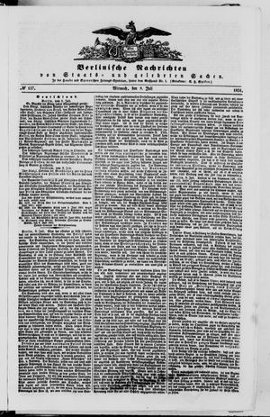 Berlinische Nachrichten von Staats- und gelehrten Sachen on Jul 9, 1851