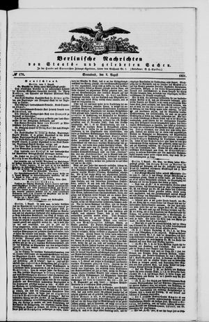 Berlinische Nachrichten von Staats- und gelehrten Sachen on Aug 2, 1851