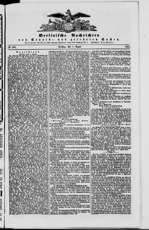 Berlinische Nachrichten von Staats- und gelehrten Sachen vom 05.08.1851