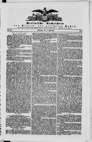 Berlinische Nachrichten von Staats- und gelehrten Sachen on Sep 3, 1851