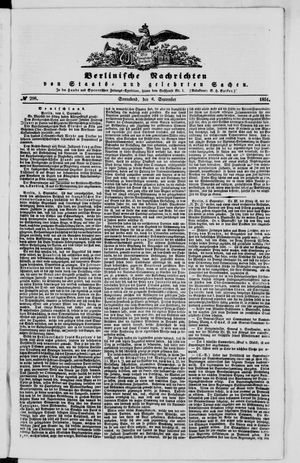 Berlinische Nachrichten von Staats- und gelehrten Sachen on Sep 6, 1851