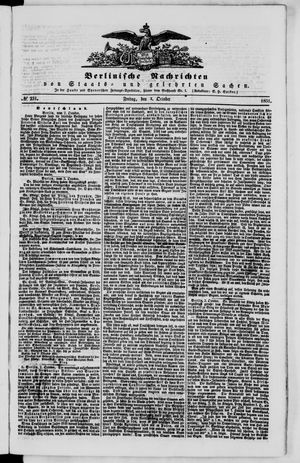 Berlinische Nachrichten von Staats- und gelehrten Sachen vom 03.10.1851