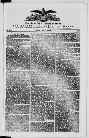 Berlinische Nachrichten von Staats- und gelehrten Sachen vom 02.11.1851