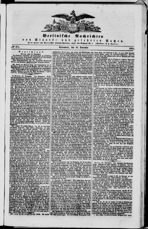 Berlinische Nachrichten von Staats- und gelehrten Sachen vom 22.11.1851