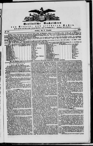 Berlinische Nachrichten von Staats- und gelehrten Sachen vom 23.12.1851