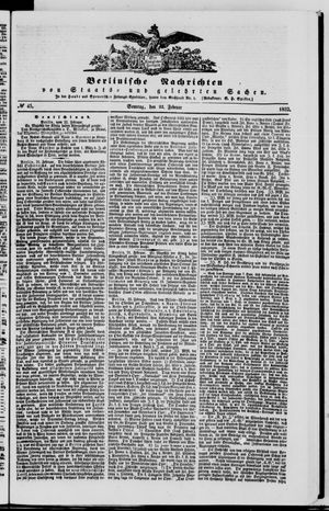Berlinische Nachrichten von Staats- und gelehrten Sachen vom 22.02.1852