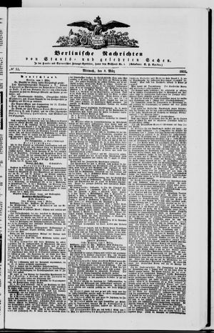 Berlinische Nachrichten von Staats- und gelehrten Sachen vom 03.03.1852