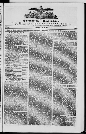 Berlinische Nachrichten von Staats- und gelehrten Sachen on Apr 8, 1852