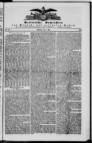 Berlinische Nachrichten von Staats- und gelehrten Sachen on May 2, 1852