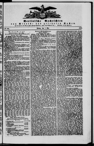 Berlinische Nachrichten von Staats- und gelehrten Sachen vom 07.05.1852