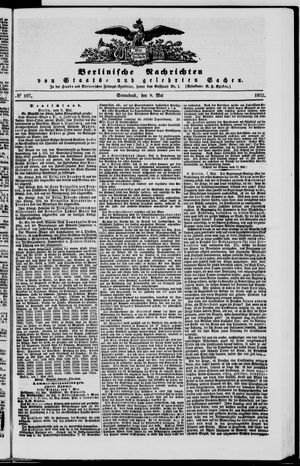 Berlinische Nachrichten von Staats- und gelehrten Sachen on May 8, 1852