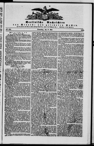Berlinische Nachrichten von Staats- und gelehrten Sachen vom 27.05.1852