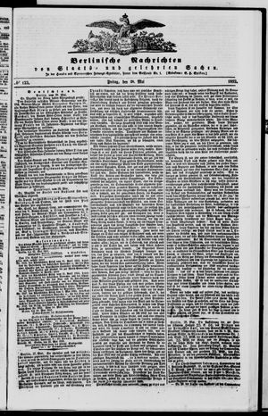 Berlinische Nachrichten von Staats- und gelehrten Sachen vom 28.05.1852
