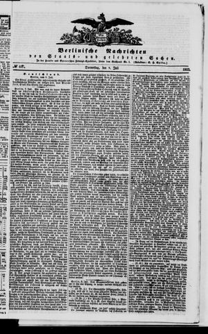 Berlinische Nachrichten von Staats- und gelehrten Sachen vom 08.07.1852