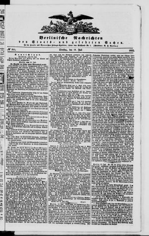 Berlinische Nachrichten von Staats- und gelehrten Sachen vom 13.07.1852