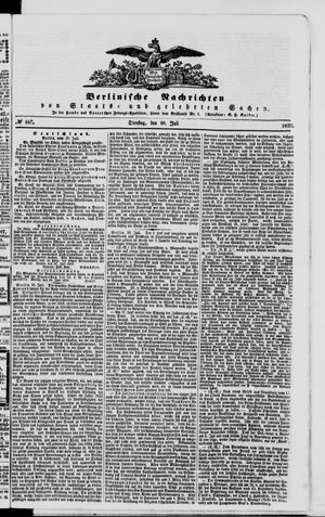 Berlinische Nachrichten von Staats- und gelehrten Sachen vom 20.07.1852