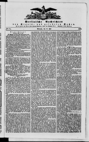 Berlinische Nachrichten von Staats- und gelehrten Sachen on Jul 28, 1852
