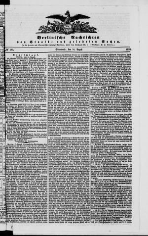 Berlinische Nachrichten von Staats- und gelehrten Sachen vom 14.08.1852