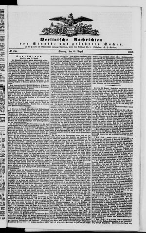 Berlinische Nachrichten von Staats- und gelehrten Sachen vom 22.08.1852