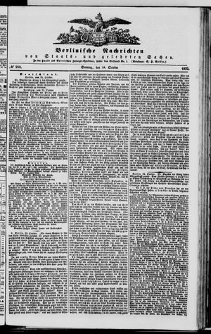 Berlinische Nachrichten von Staats- und gelehrten Sachen vom 24.10.1852