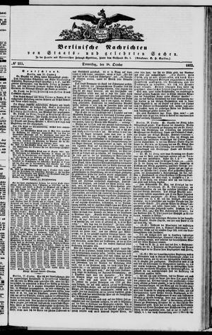 Berlinische Nachrichten von Staats- und gelehrten Sachen vom 28.10.1852
