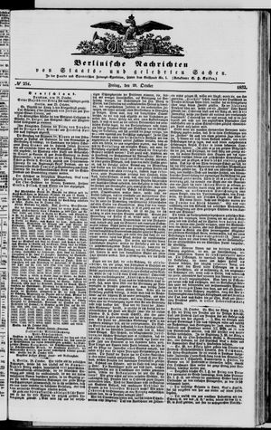 Berlinische Nachrichten von Staats- und gelehrten Sachen vom 29.10.1852