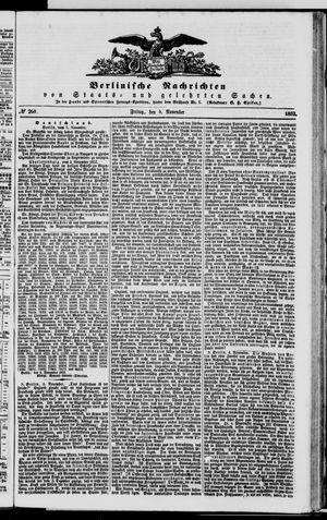 Berlinische Nachrichten von Staats- und gelehrten Sachen vom 05.11.1852