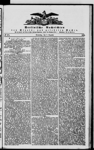 Berlinische Nachrichten von Staats- und gelehrten Sachen vom 09.12.1852