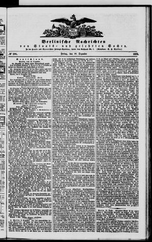 Berlinische Nachrichten von Staats- und gelehrten Sachen vom 10.12.1852