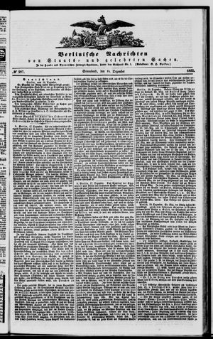 Berlinische Nachrichten von Staats- und gelehrten Sachen vom 18.12.1852
