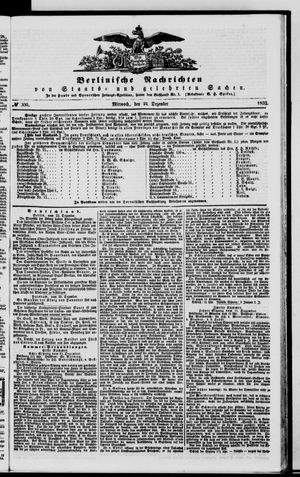 Berlinische Nachrichten von Staats- und gelehrten Sachen on Dec 22, 1852