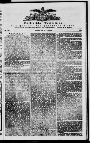 Berlinische Nachrichten von Staats- und gelehrten Sachen vom 29.12.1852