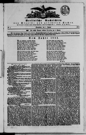 Berlinische Nachrichten von Staats- und gelehrten Sachen on Jan 1, 1853